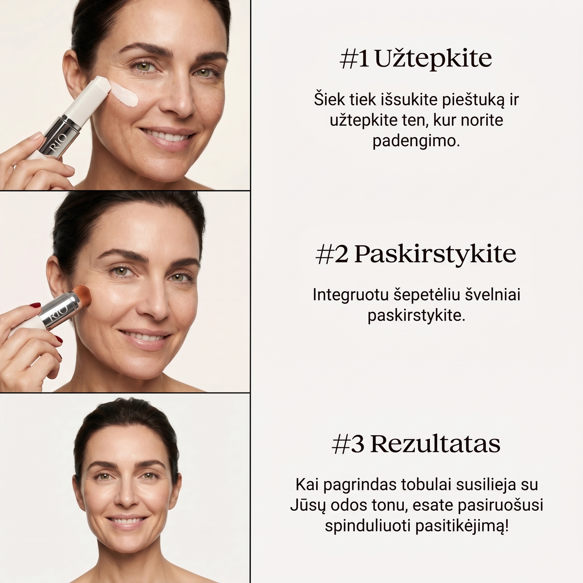 Korėjietiškas 2-in-1 makiažo pagrindas, prisitaikantis prie Jūsų odos